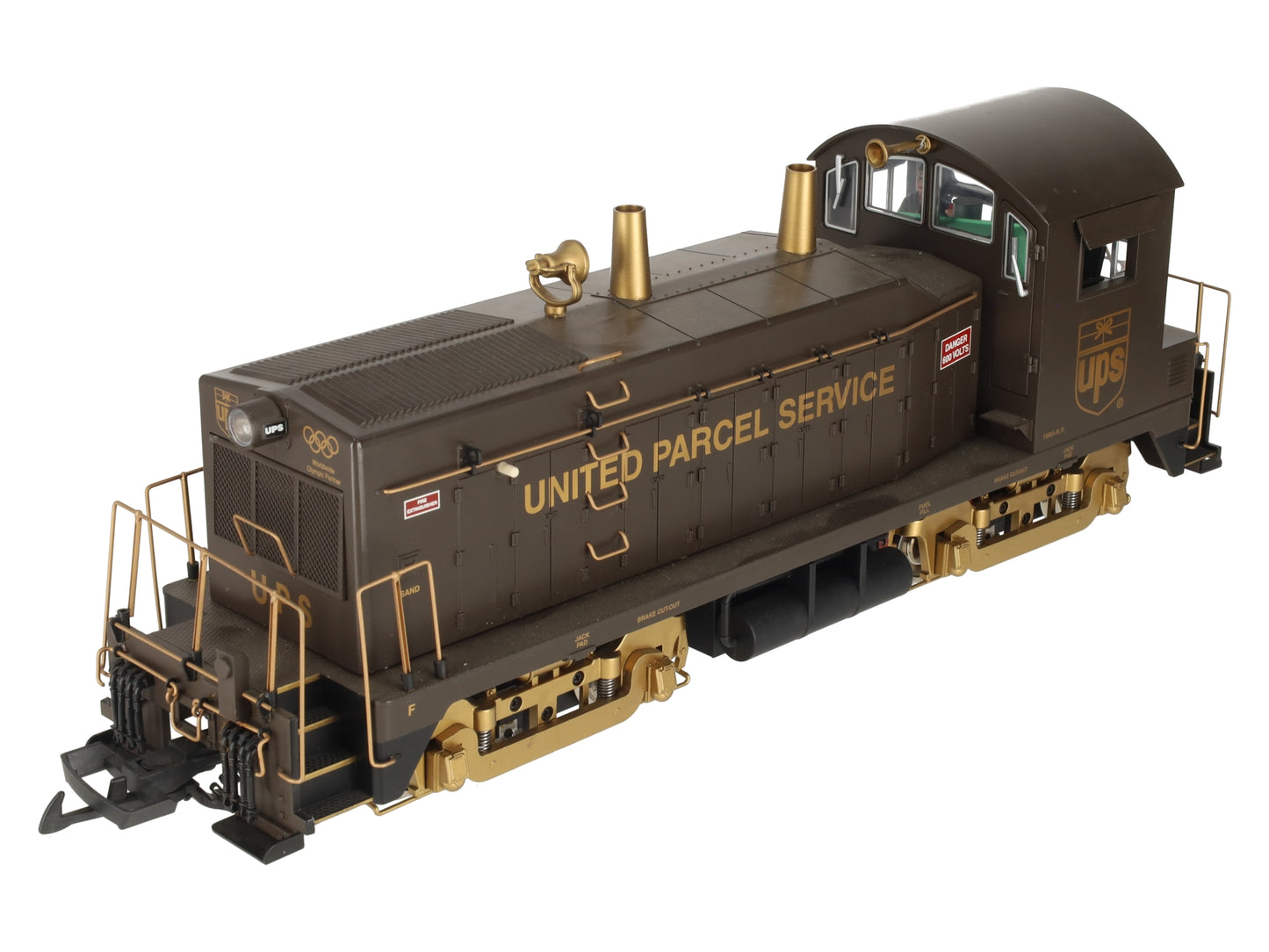 USA Trains R22037 G Scale UPS EMD NW-2 Calf Diesel Locomotive EX/Box