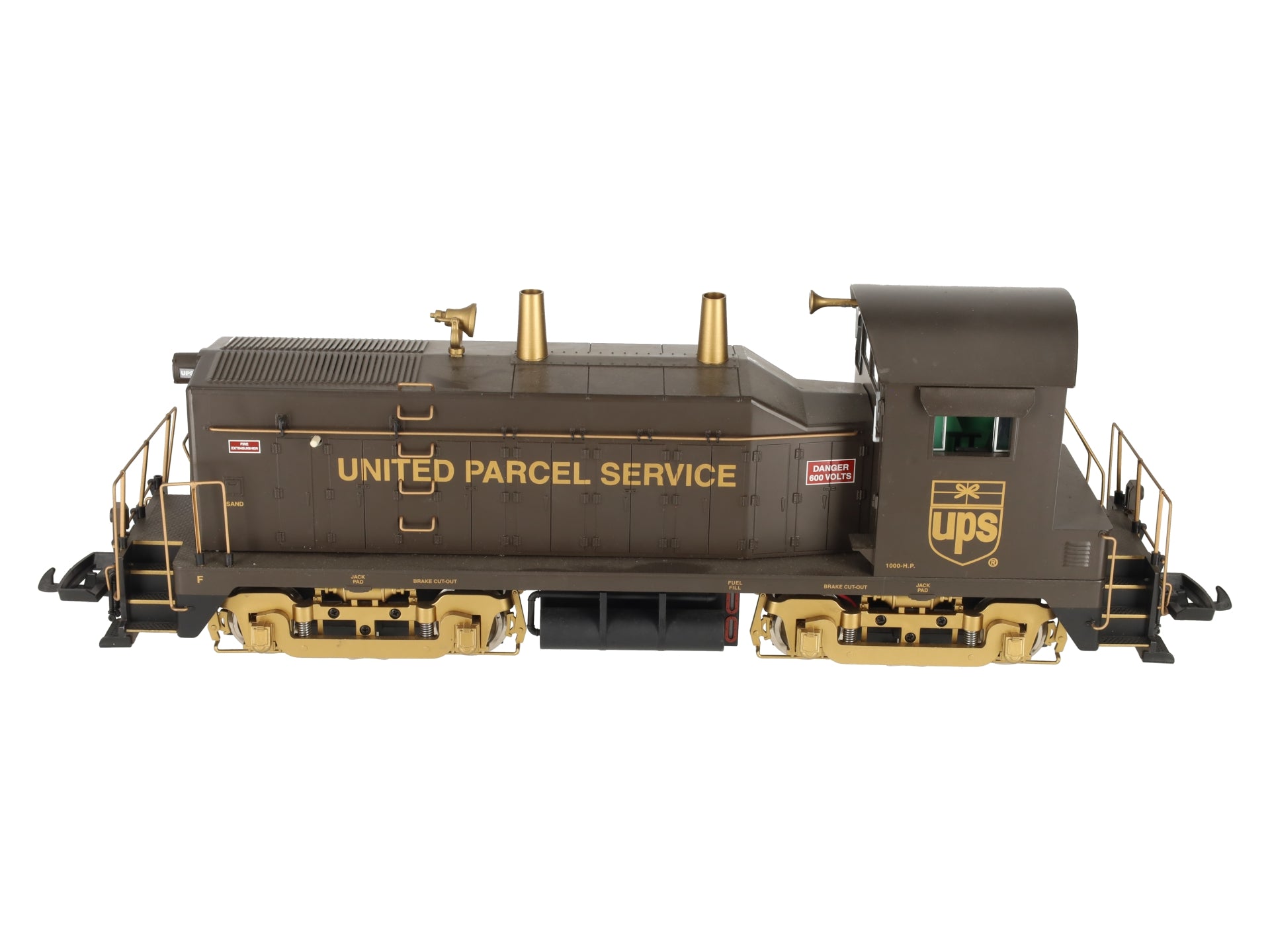USA Trains R22037 G Scale UPS EMD NW-2 Calf Diesel Locomotive EX/Box