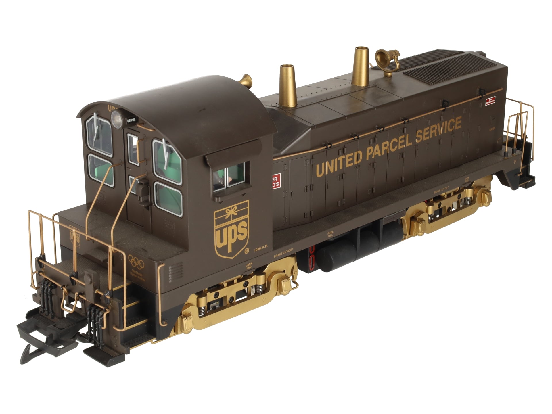 USA Trains R22037 G Scale UPS EMD NW-2 Calf Diesel Locomotive EX/Box