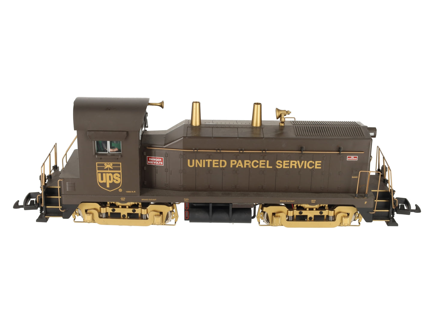 USA Trains R22037 G Scale UPS EMD NW-2 Calf Diesel Locomotive EX/Box
