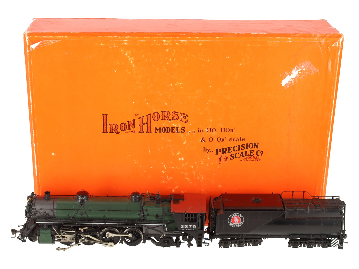 Precision Scale 15364-1 HO BRASS Great Northern 2-8-2 Steam Loco & Tender #3379 LN/Box