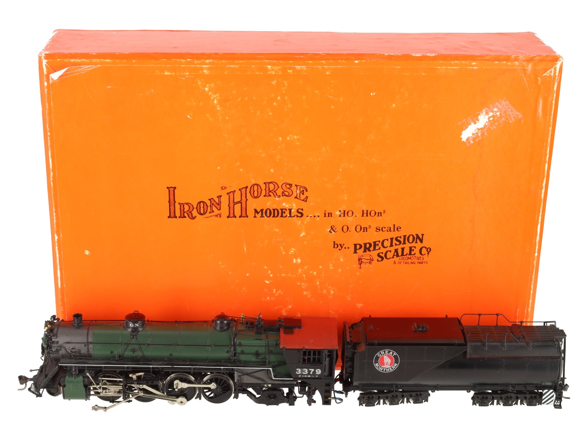 Precision Scale 15364-1 HO BRASS Great Northern 2-8-2 Steam Loco & Tender #3379 LN/Box
