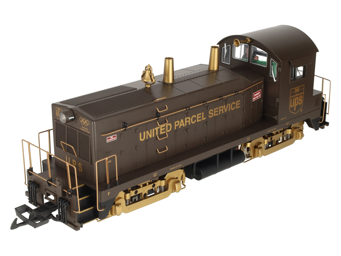 USA Trains R22037 G Scale UPS EMD NW-2 Calf Diesel Locomotive VG/Box