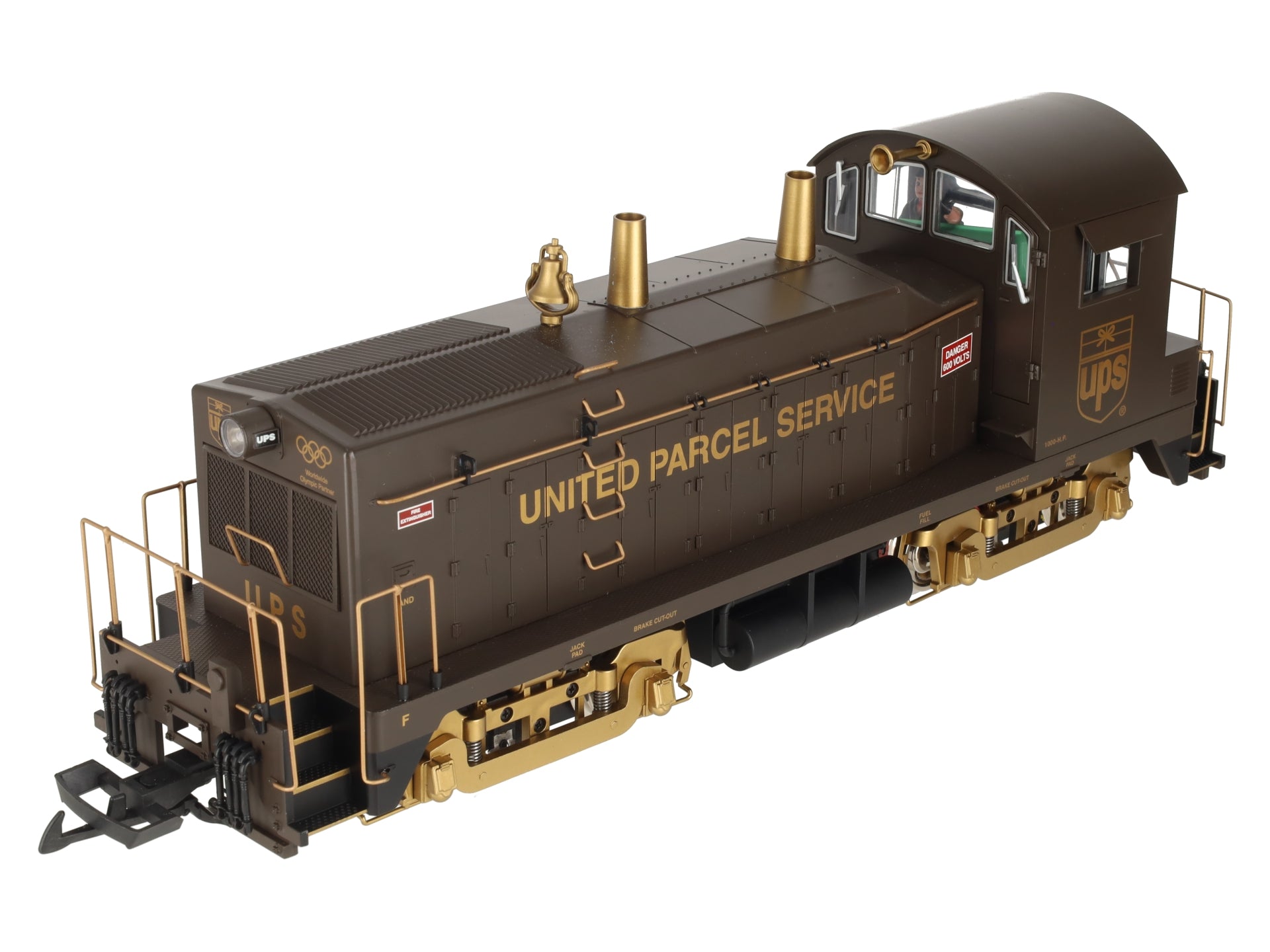 USA Trains R22037 G Scale UPS EMD NW-2 Calf Diesel Locomotive VG/Box
