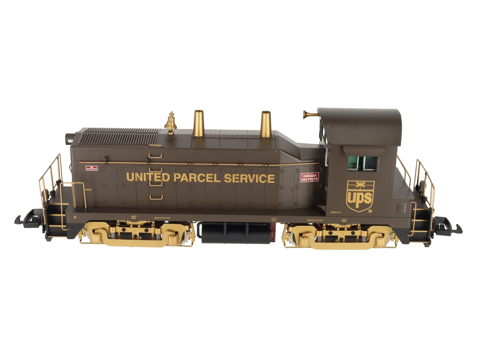 USA Trains R22037 G Scale UPS EMD NW-2 Calf Diesel Locomotive VG/Box
