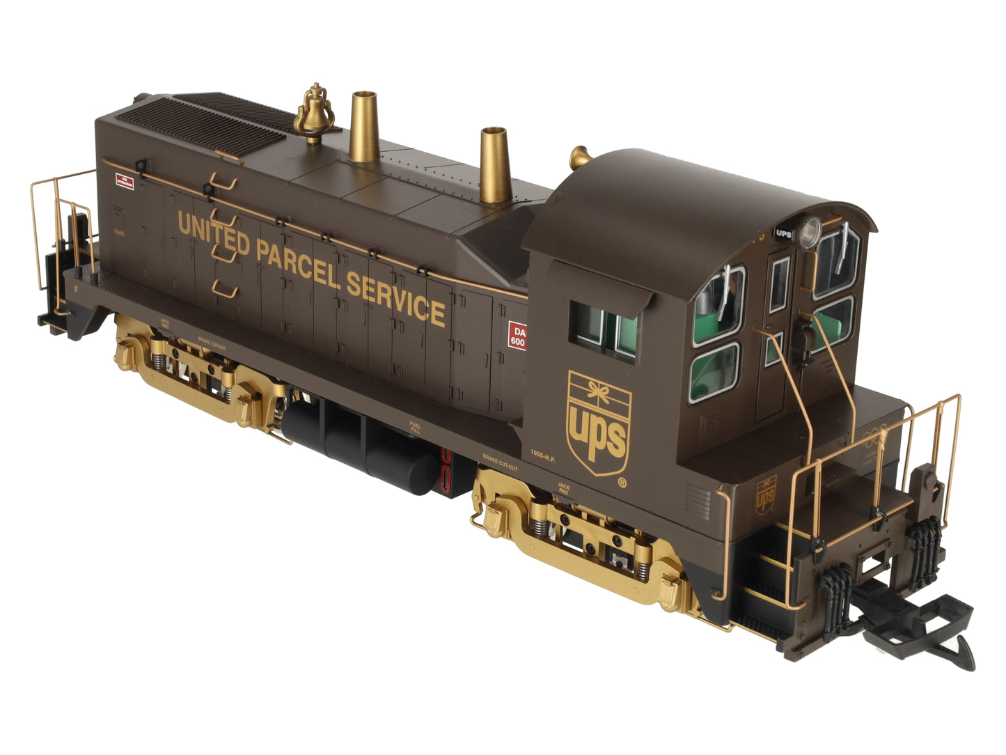 USA Trains R22037 G Scale UPS EMD NW-2 Calf Diesel Locomotive VG/Box