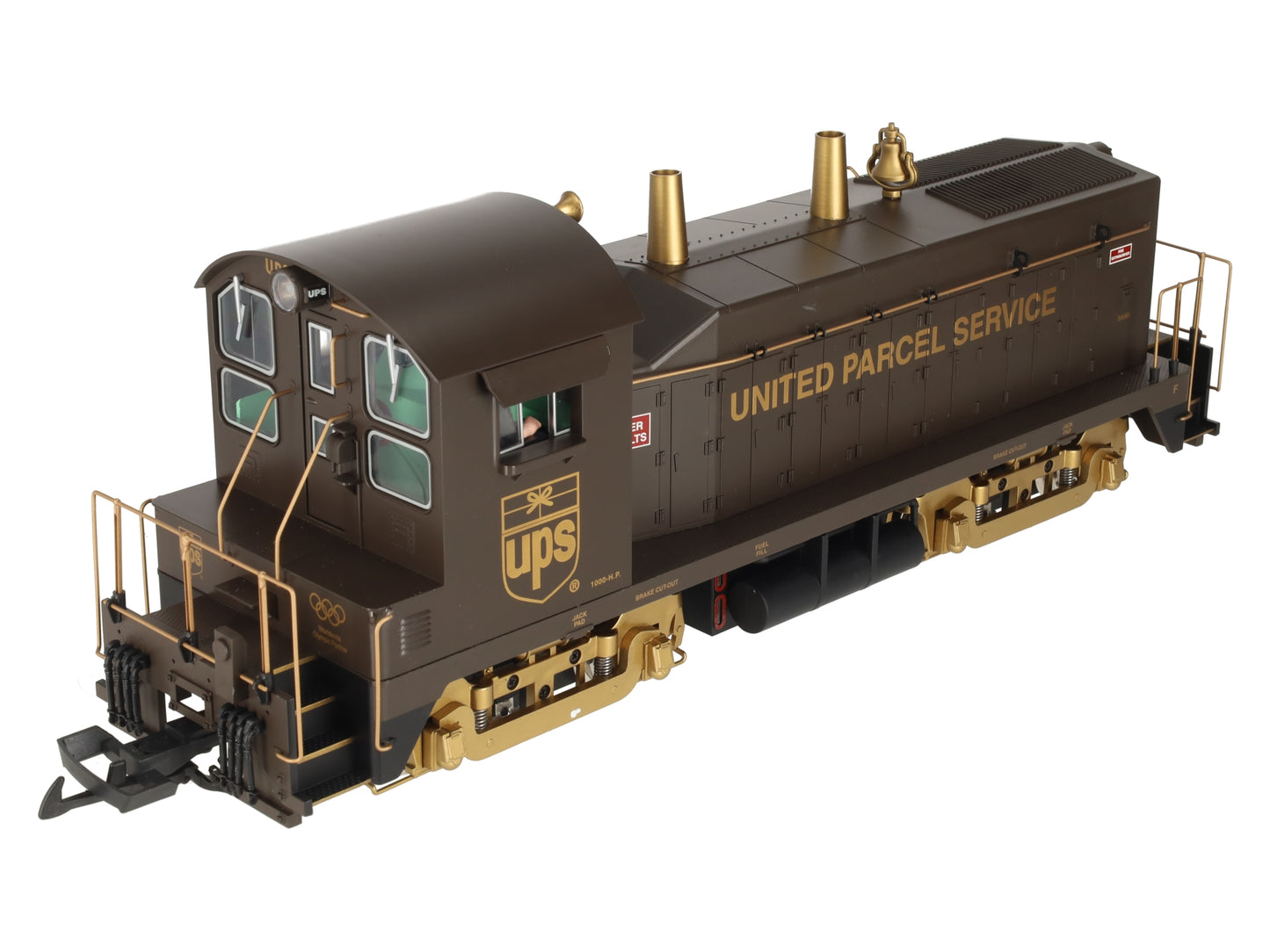 USA Trains R22037 G Scale UPS EMD NW-2 Calf Diesel Locomotive VG/Box