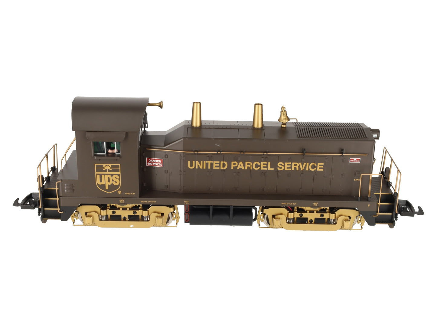 USA Trains R22037 G Scale UPS EMD NW-2 Calf Diesel Locomotive VG/Box