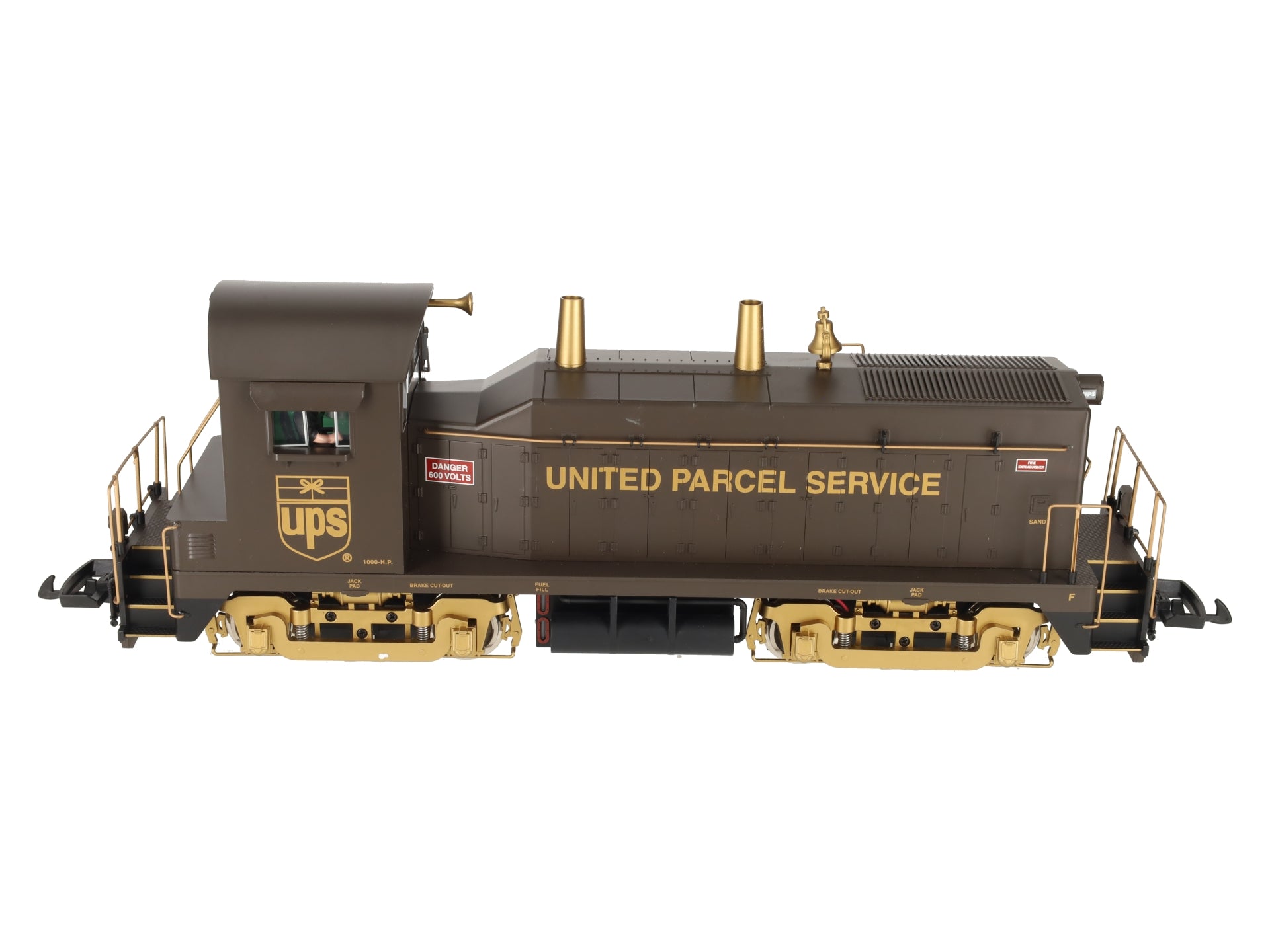 USA Trains R22037 G Scale UPS EMD NW-2 Calf Diesel Locomotive VG/Box