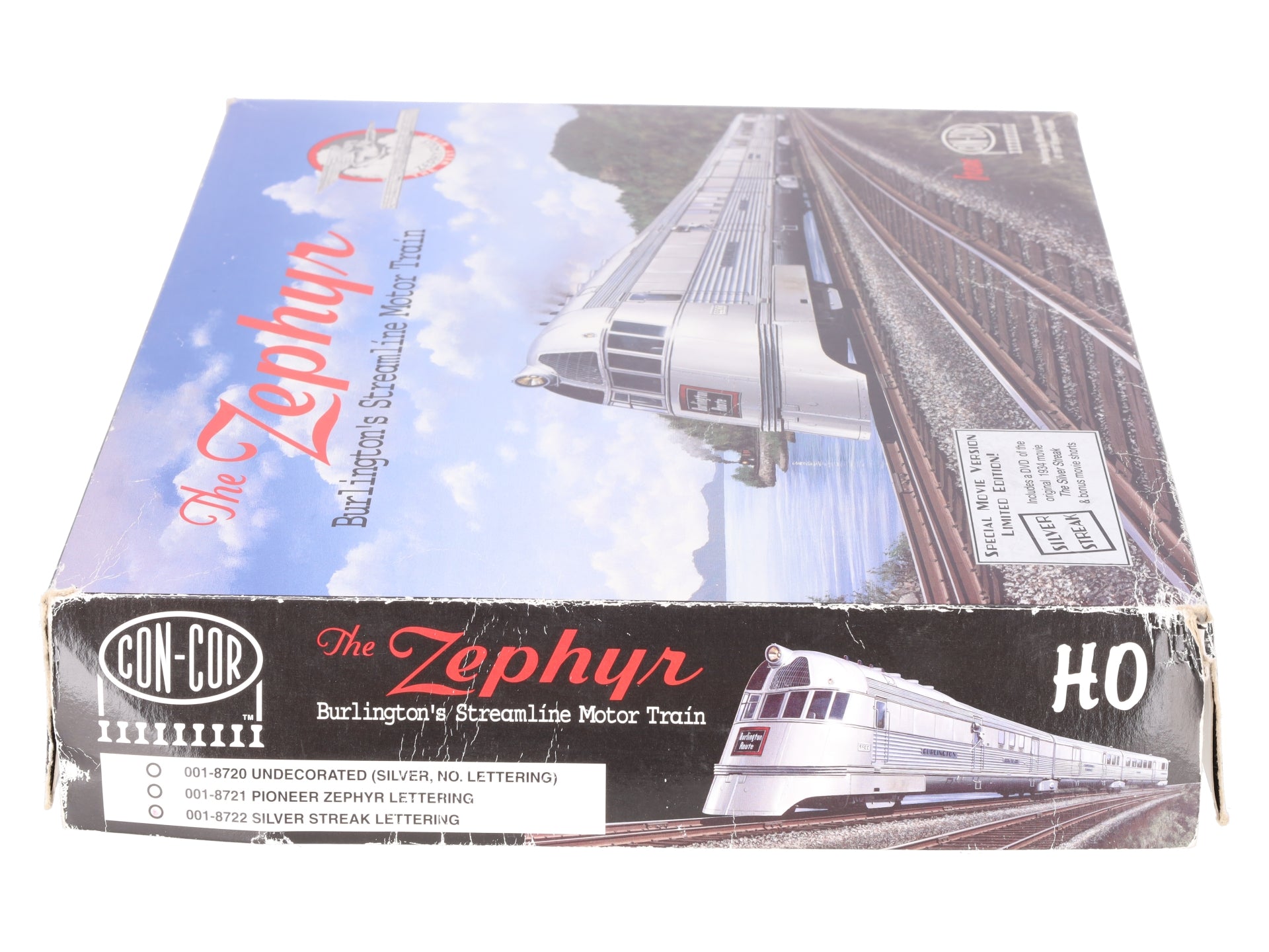Con-Cor 001-8722 Zephyr Burlington's Streamline Motor HO Gauge Diesel Train Set EX/Box