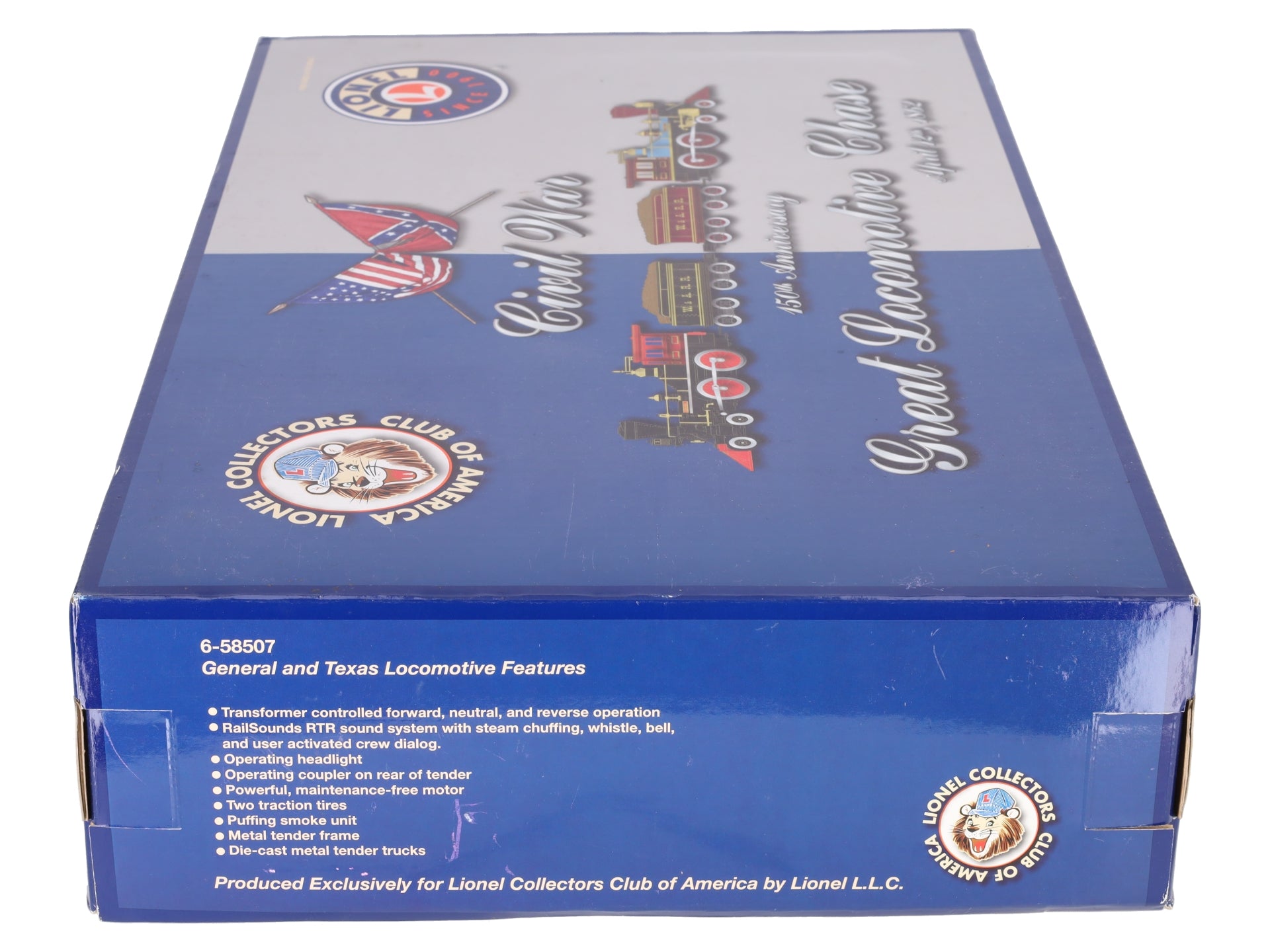 Lionel 6-58507 O LCCA 150th Anniversary Civil War Great Locomotive Chase Set LN/Box