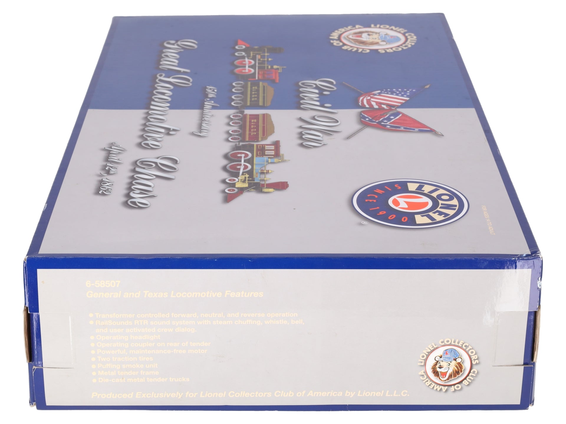 Lionel 6-58507 O LCCA 150th Anniversary Civil War Great Locomotive Chase Set LN/Box
