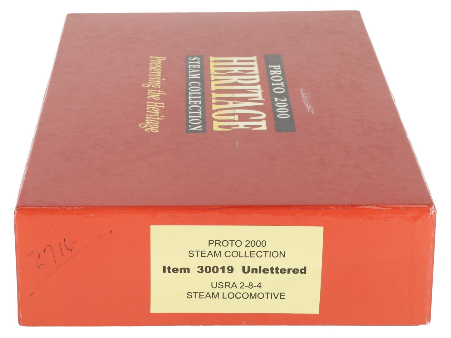 Proto 2000 30019 HO Unlettered USRA 2-8-4 Steam Locomotive & Tender VG/Box