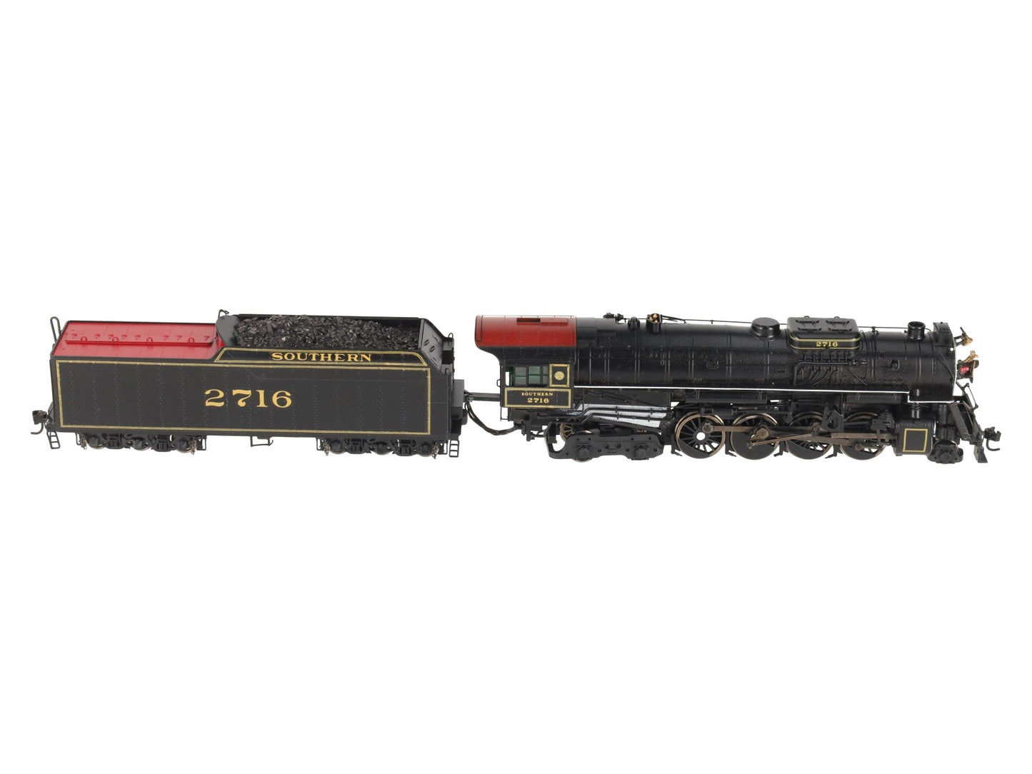 Proto 2000 30019 HO Unlettered USRA 2-8-4 Steam Locomotive & Tender VG/Box