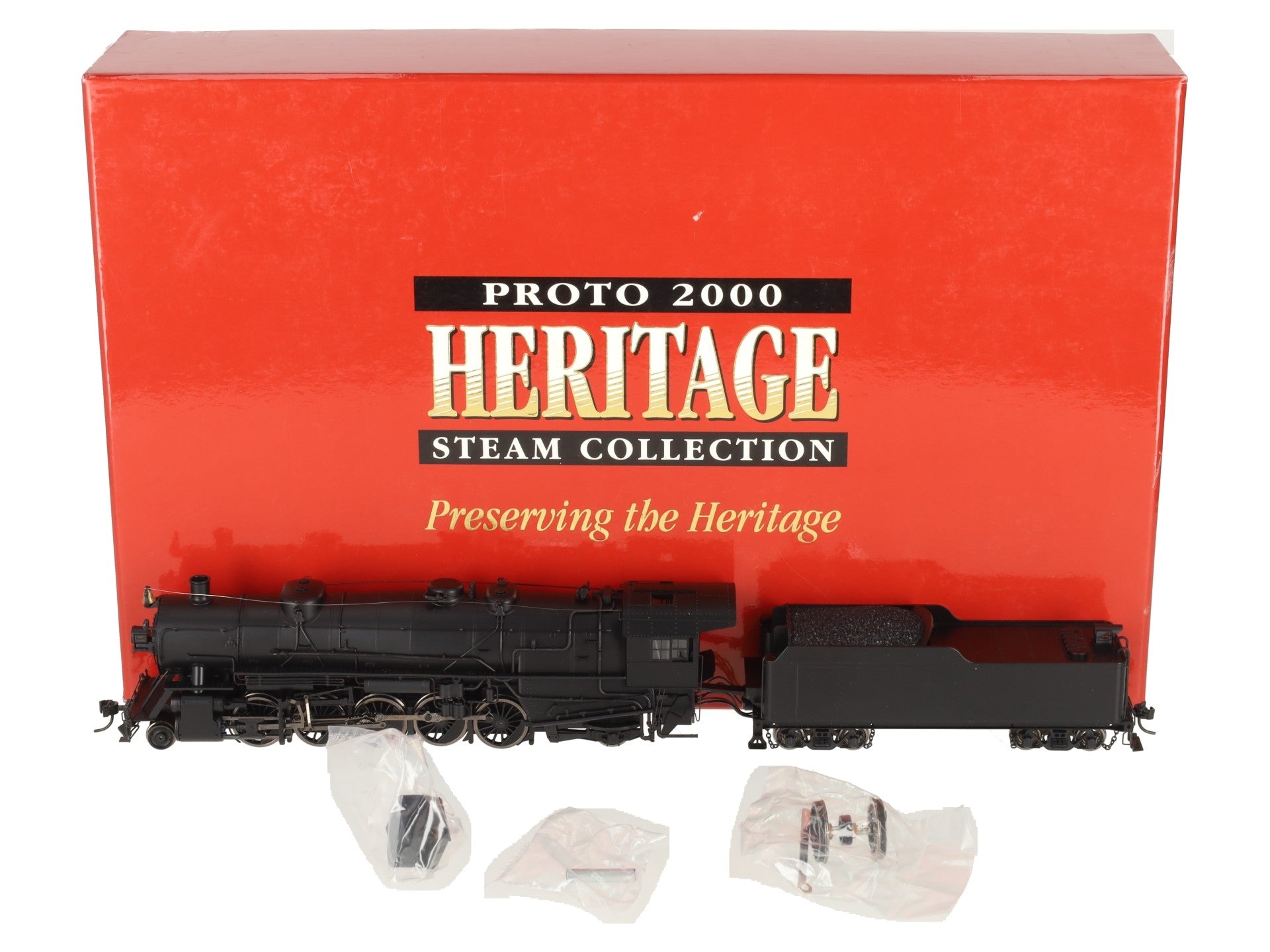 Proto 2000 920-60012 HO Unlettered 2-10-2 Steam Locomotive w/DCC/Sound EX/Box