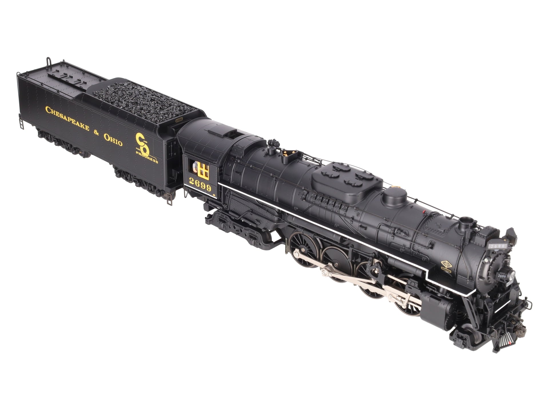 Lionel 6-38076 O Gauge Chesapeake & Ohio 2-8-4 Berkshire Steam Locomotive #2699 EX/Box