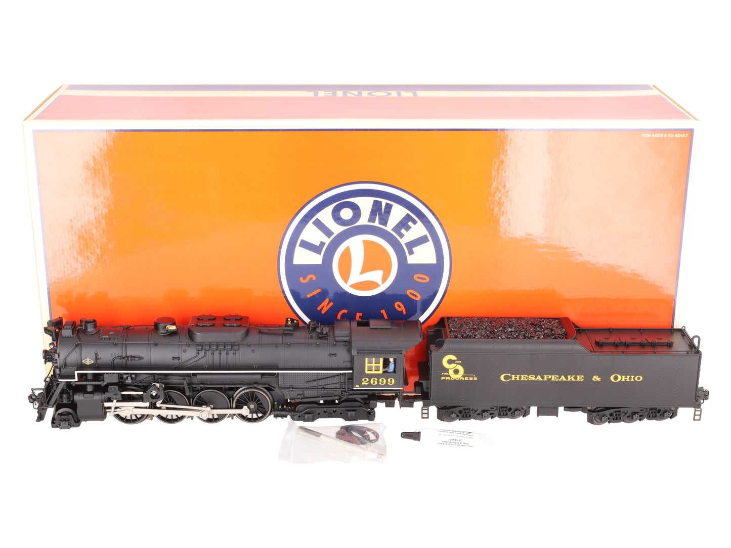 Lionel 6-38076 O Gauge Chesapeake & Ohio 2-8-4 Berkshire Steam Locomotive #2699 EX/Box