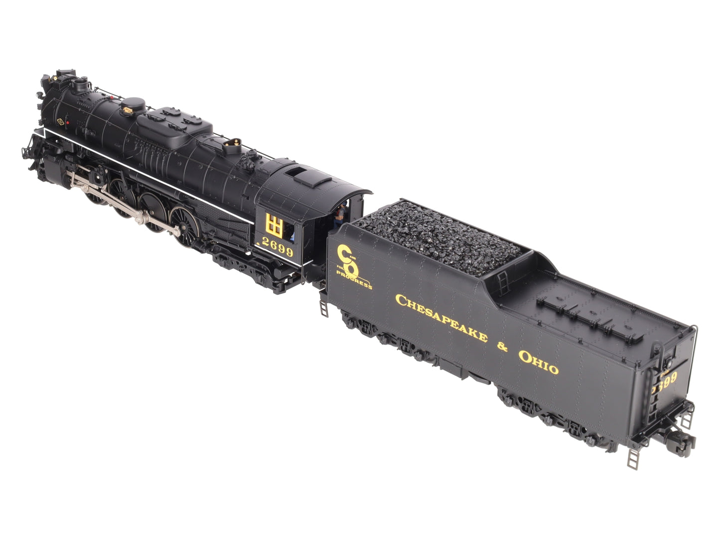 Lionel 6-38076 O Gauge Chesapeake & Ohio 2-8-4 Berkshire Steam Locomotive #2699 EX/Box