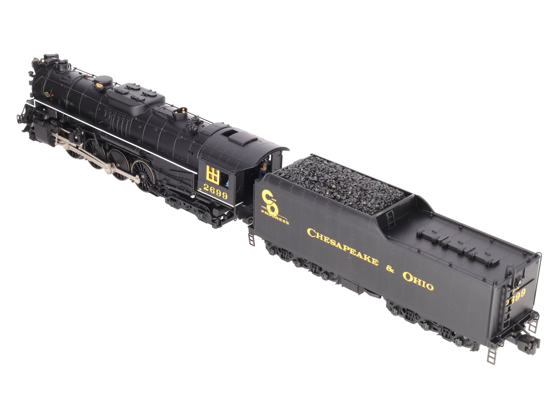 Lionel 6-38076 O Gauge Chesapeake & Ohio 2-8-4 Berkshire Steam Locomotive #2699 EX/Box
