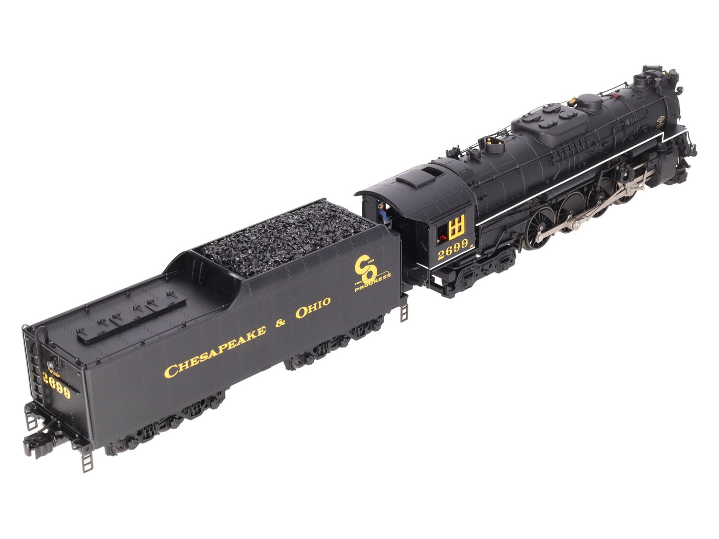 Lionel 6-38076 O Gauge Chesapeake & Ohio 2-8-4 Berkshire Steam Locomotive #2699 EX/Box