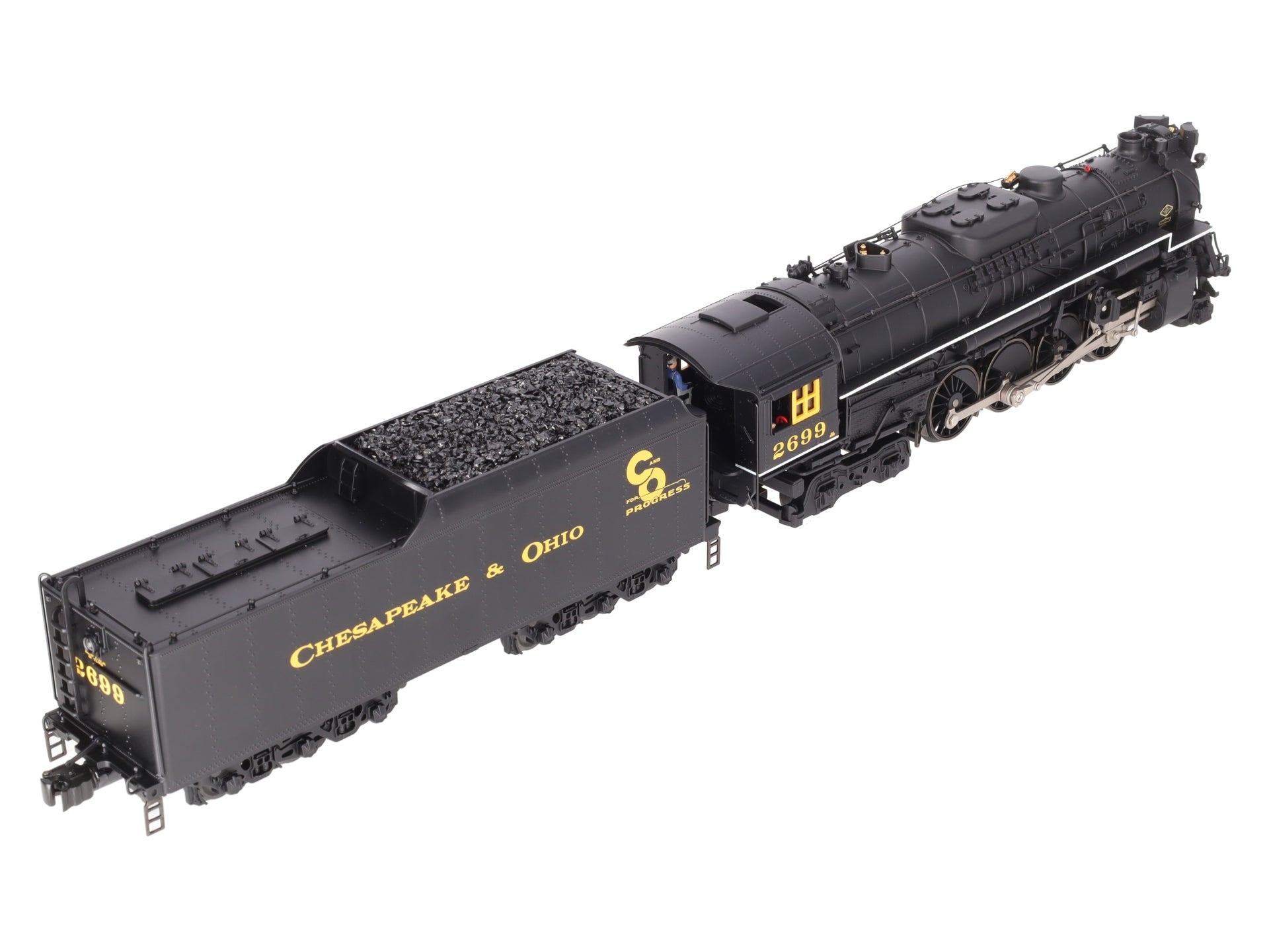 Lionel 6-38076 O Gauge Chesapeake & Ohio 2-8-4 Berkshire Steam Locomotive #2699 EX/Box