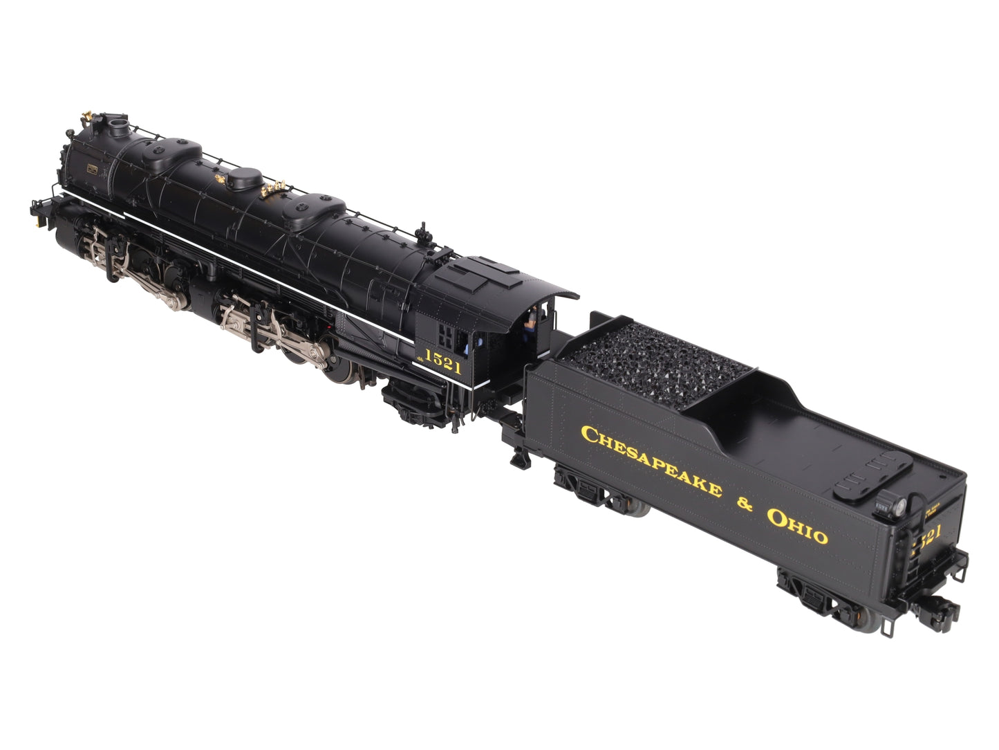 Lionel 6-28075 O Gauge C&O 2-6-6-2 Mallet Steam Locomotive & Tender #1521 EX/Box