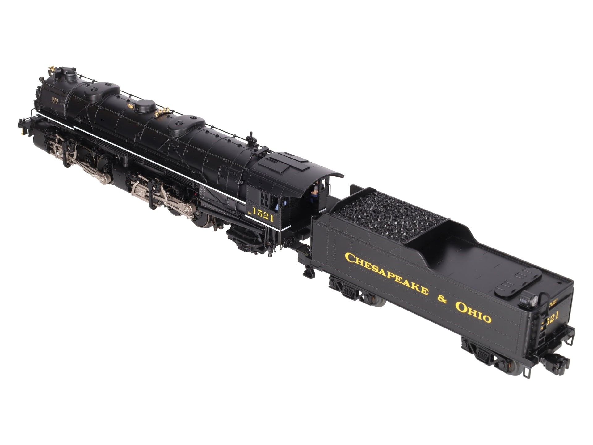 Lionel 6-28075 O Gauge C&O 2-6-6-2 Mallet Steam Locomotive & Tender #1521 EX/Box