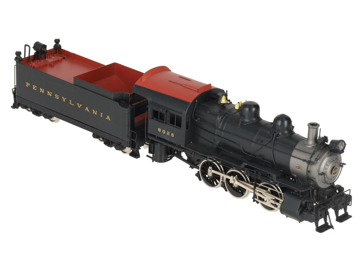 Key Imports Brass HO PRR B6S 0-6-0 Steam Locomotive & Tender #8026 EX/Box