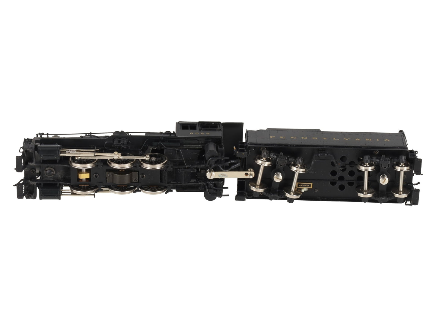 Key Imports Brass HO PRR B6S 0-6-0 Steam Locomotive & Tender #8026 EX/Box