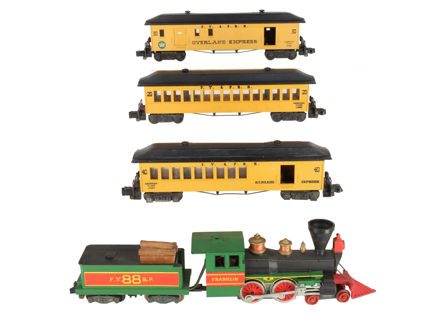 American Flyer 20550 Vintage S Frontiersman Passenger Set VG