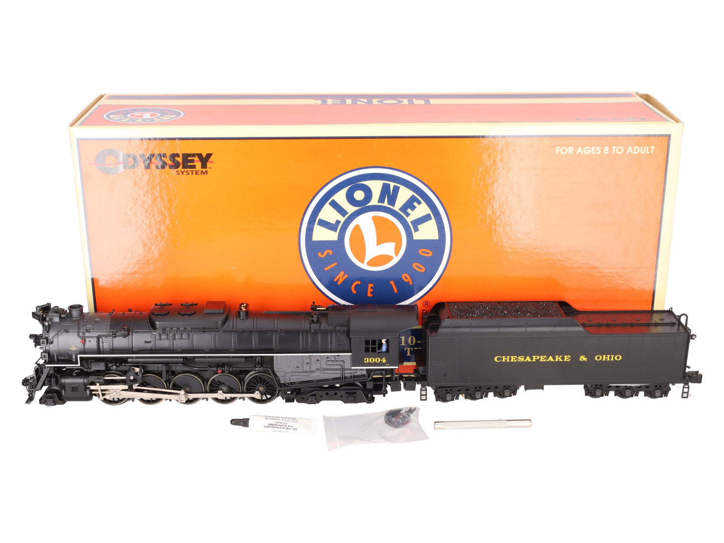 Lionel 6-28079 O Chesapeake & Ohio Texas 2-10-4 Steam Locomotive & Tender #3004 EX/Box