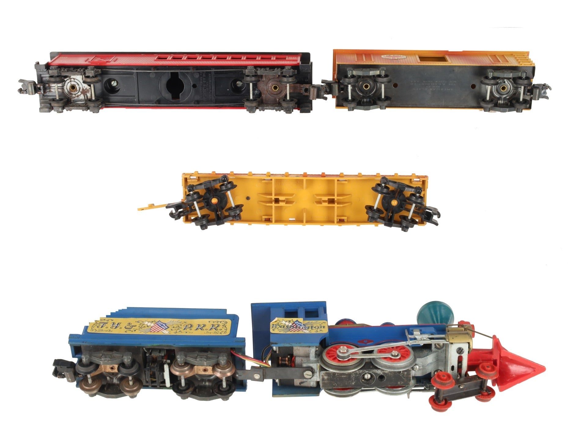 American Flyer 20655 Vintage S Frontiersman Freight Set: 21089, 24565, 24055, 2 VG
