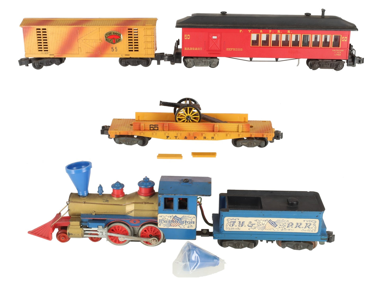 American Flyer 20655 Vintage S Frontiersman Freight Set: 21089, 24565, 24055, 2 VG