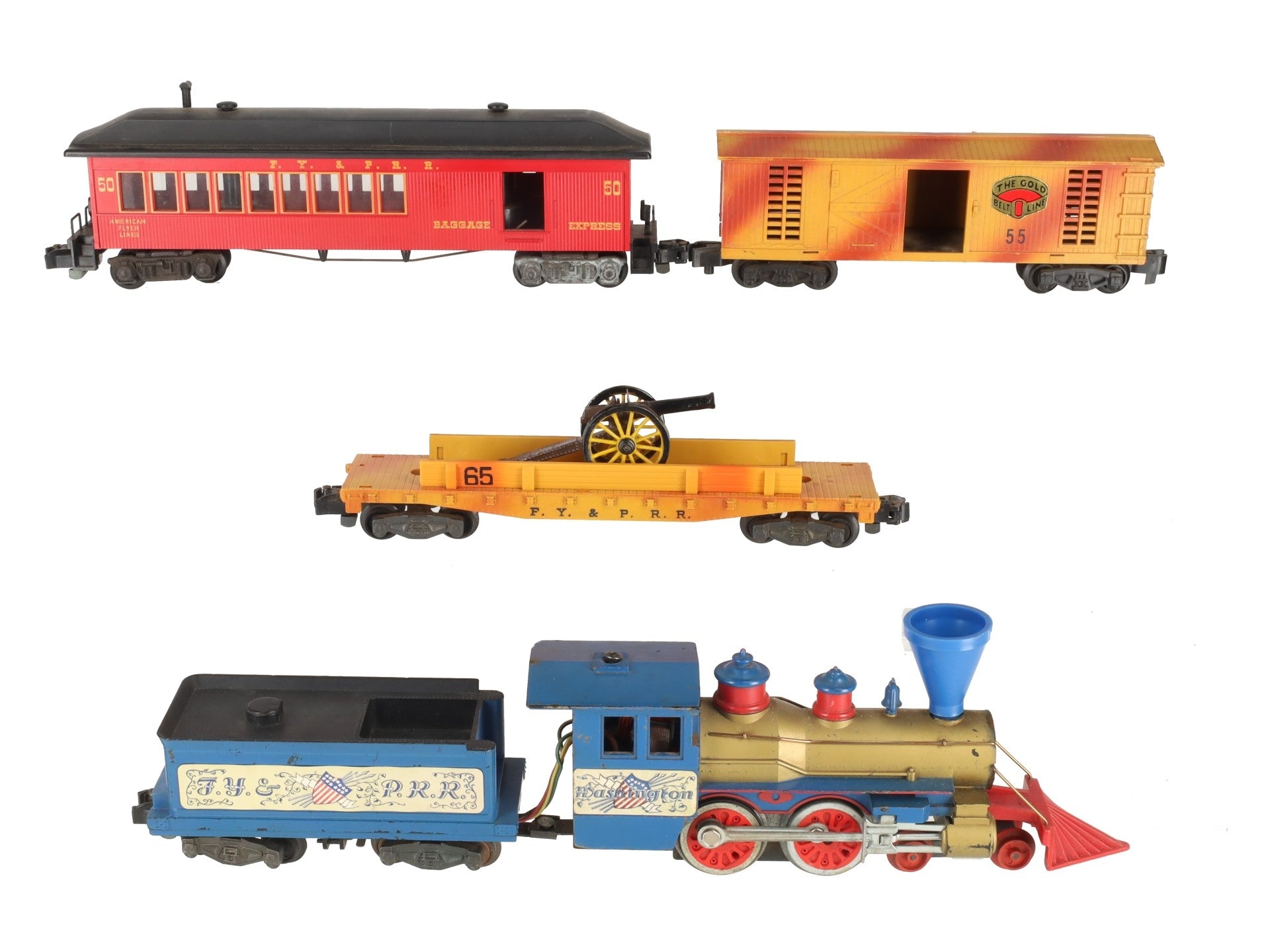 American Flyer 20655 Vintage S Frontiersman Freight Set: 21089, 24565, 24055, 2 VG