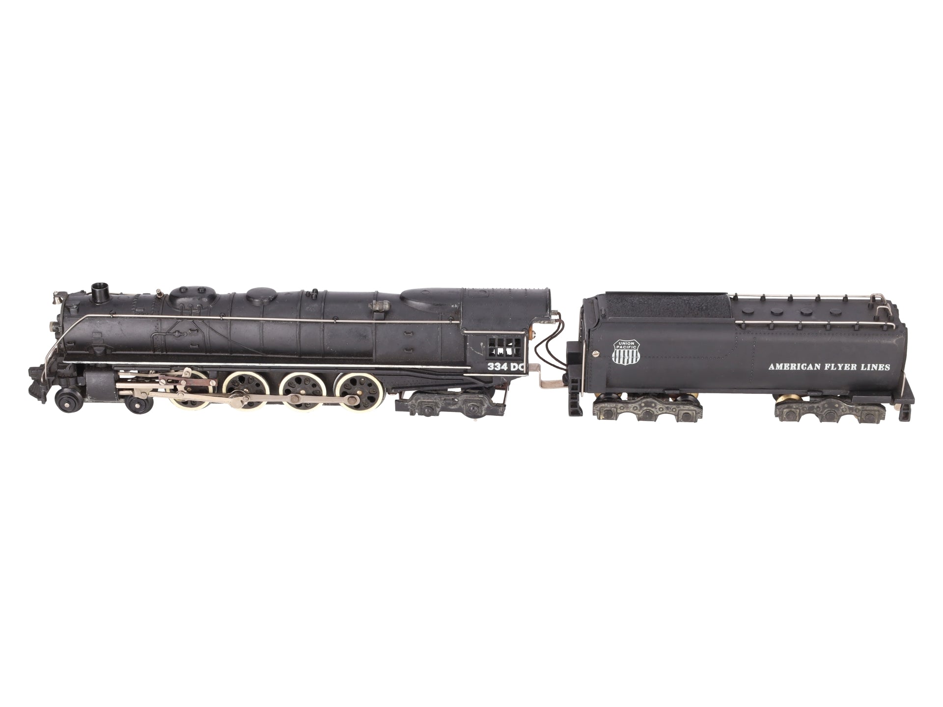 American Flyer 334DC Vintage S UP 4-8-4 Northern Die-Cast Steam Locomotive VG