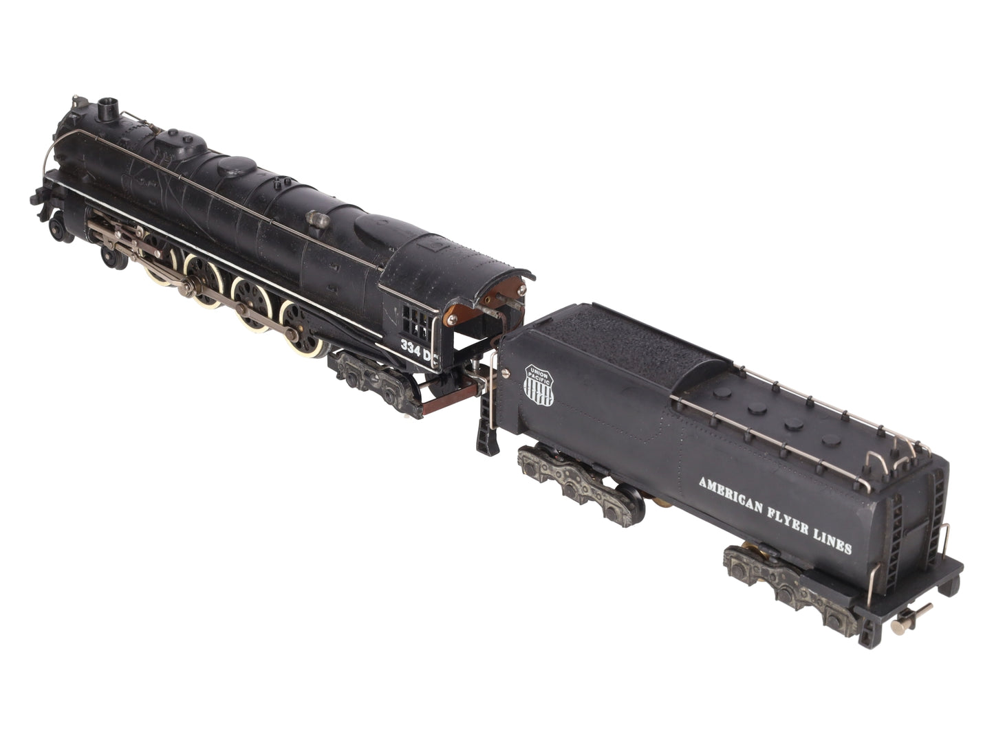 American Flyer 334DC Vintage S UP 4-8-4 Northern Die-Cast Steam Locomotive VG