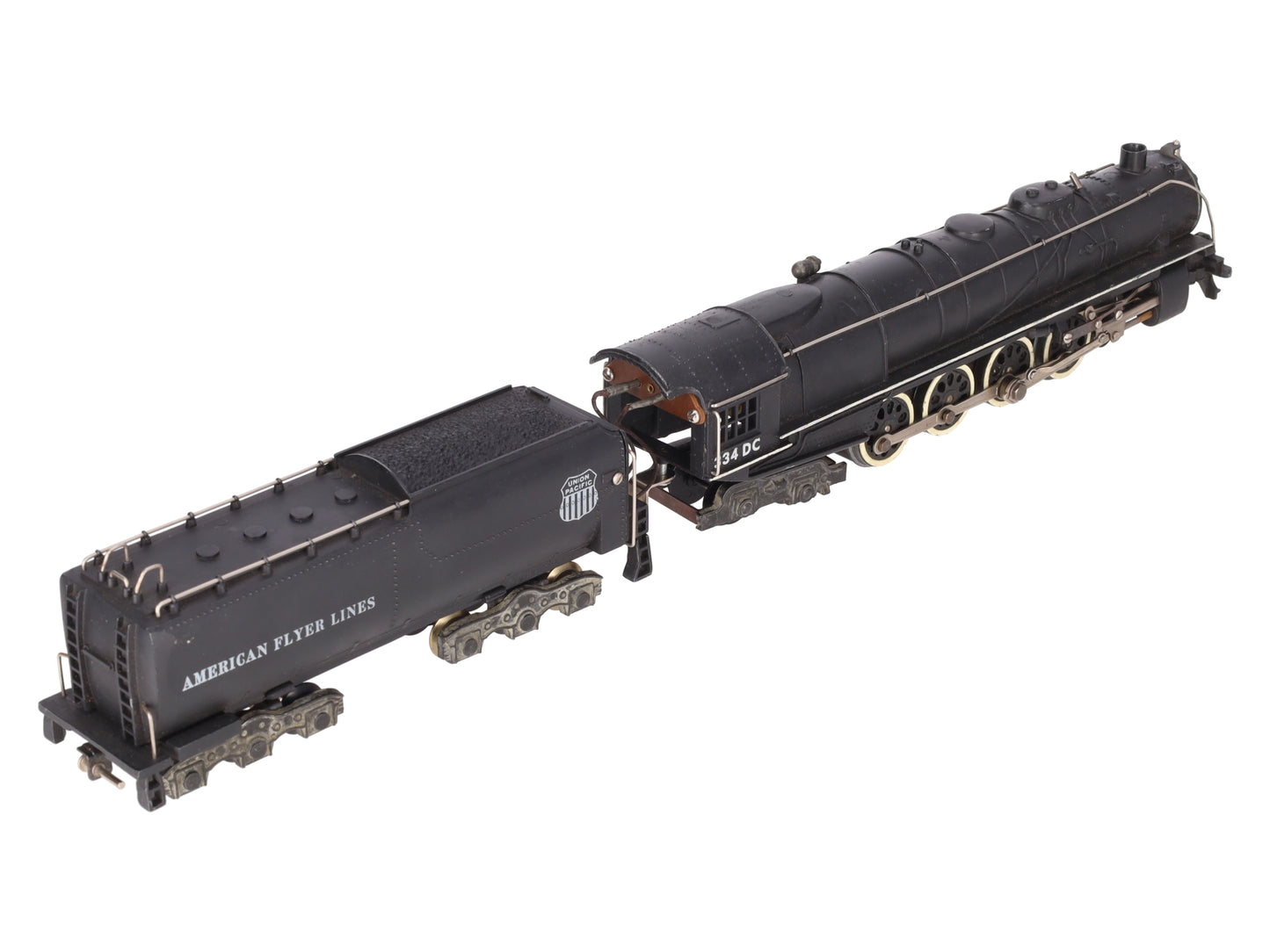American Flyer 334DC Vintage S UP 4-8-4 Northern Die-Cast Steam Locomotive VG