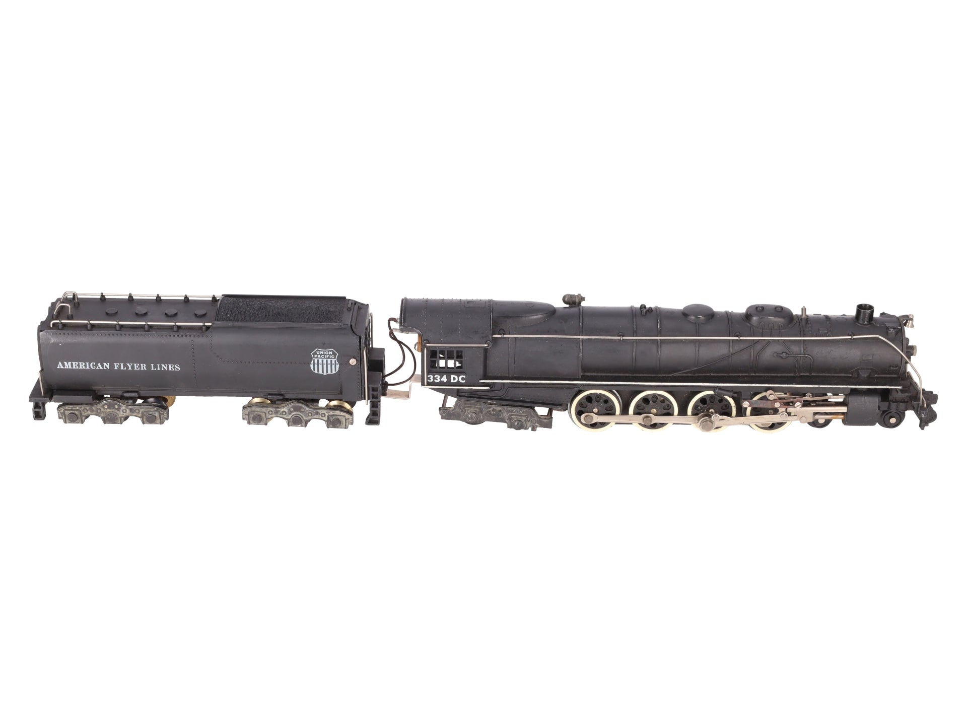 American Flyer 334DC Vintage S UP 4-8-4 Northern Die-Cast Steam Locomotive VG