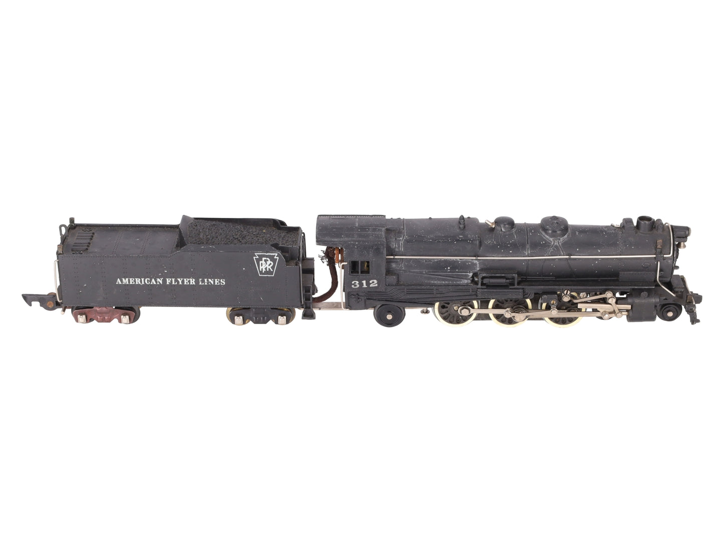 American Flyer 312 Vintage S PRR 4-6-2 K5 Atlantic Steam Locomotive & Tender VG