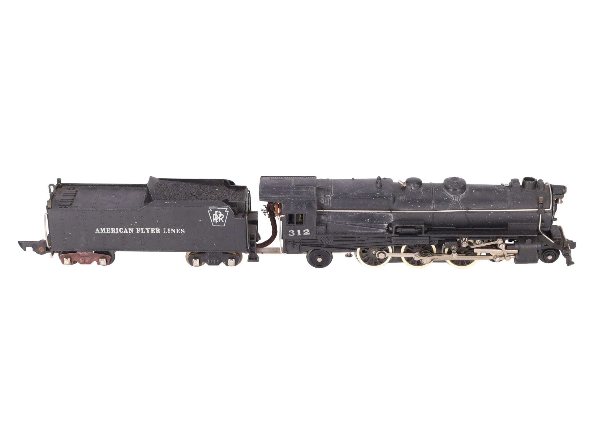 American Flyer 312 Vintage S PRR 4-6-2 K5 Atlantic Steam Locomotive & Tender VG
