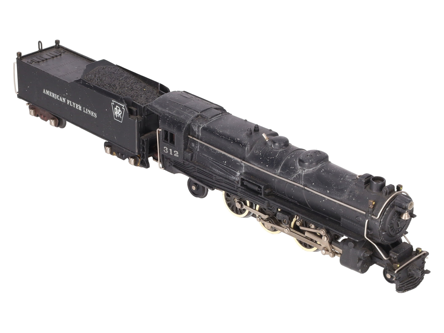 American Flyer 312 Vintage S PRR 4-6-2 K5 Atlantic Steam Locomotive & Tender VG
