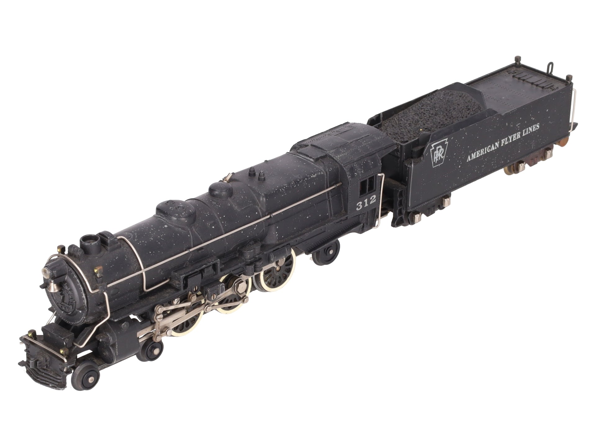 American Flyer 312 Vintage S PRR 4-6-2 K5 Atlantic Steam Locomotive & Tender VG