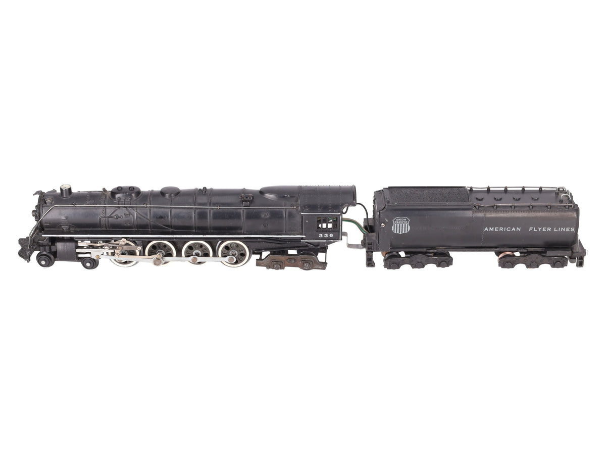 American Flyer 336 S Union Pacific Northern 4-8-4 Steam Locomotive & Tender VG