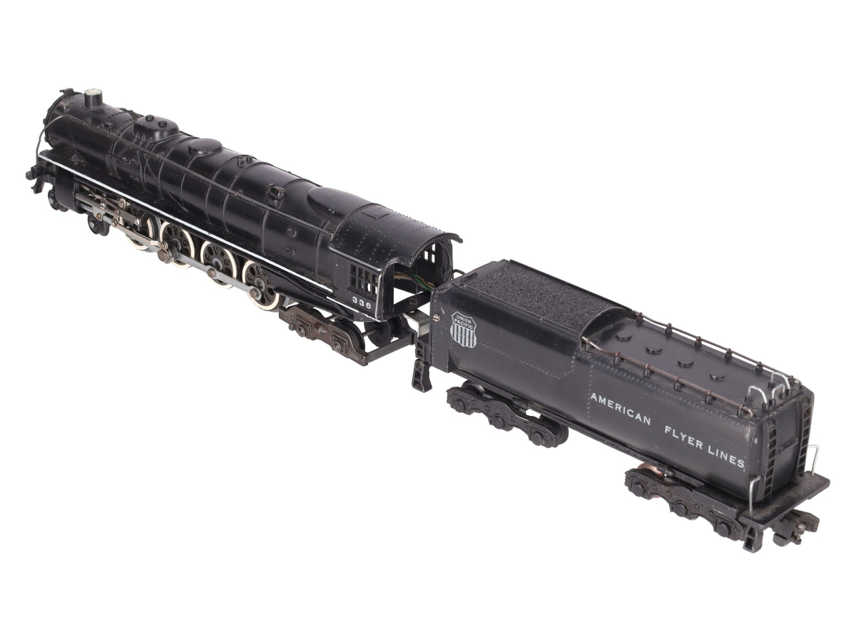 American Flyer 336 S Union Pacific Northern 4-8-4 Steam Locomotive & Tender VG