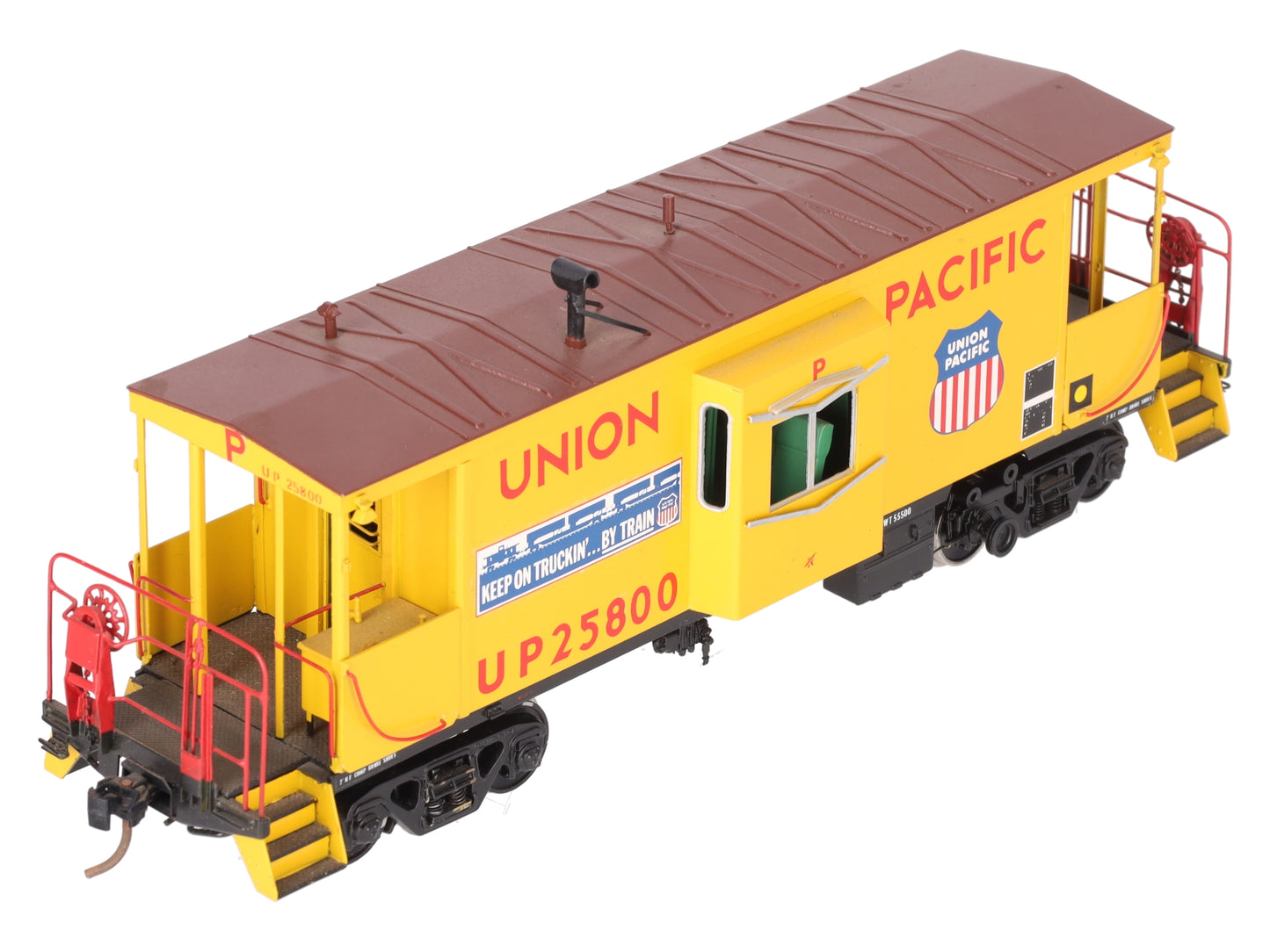 Overland 0011 O BRASS Union Pacific CA-11 Caboose w/ Full Interior (2-Rail) EX/Box