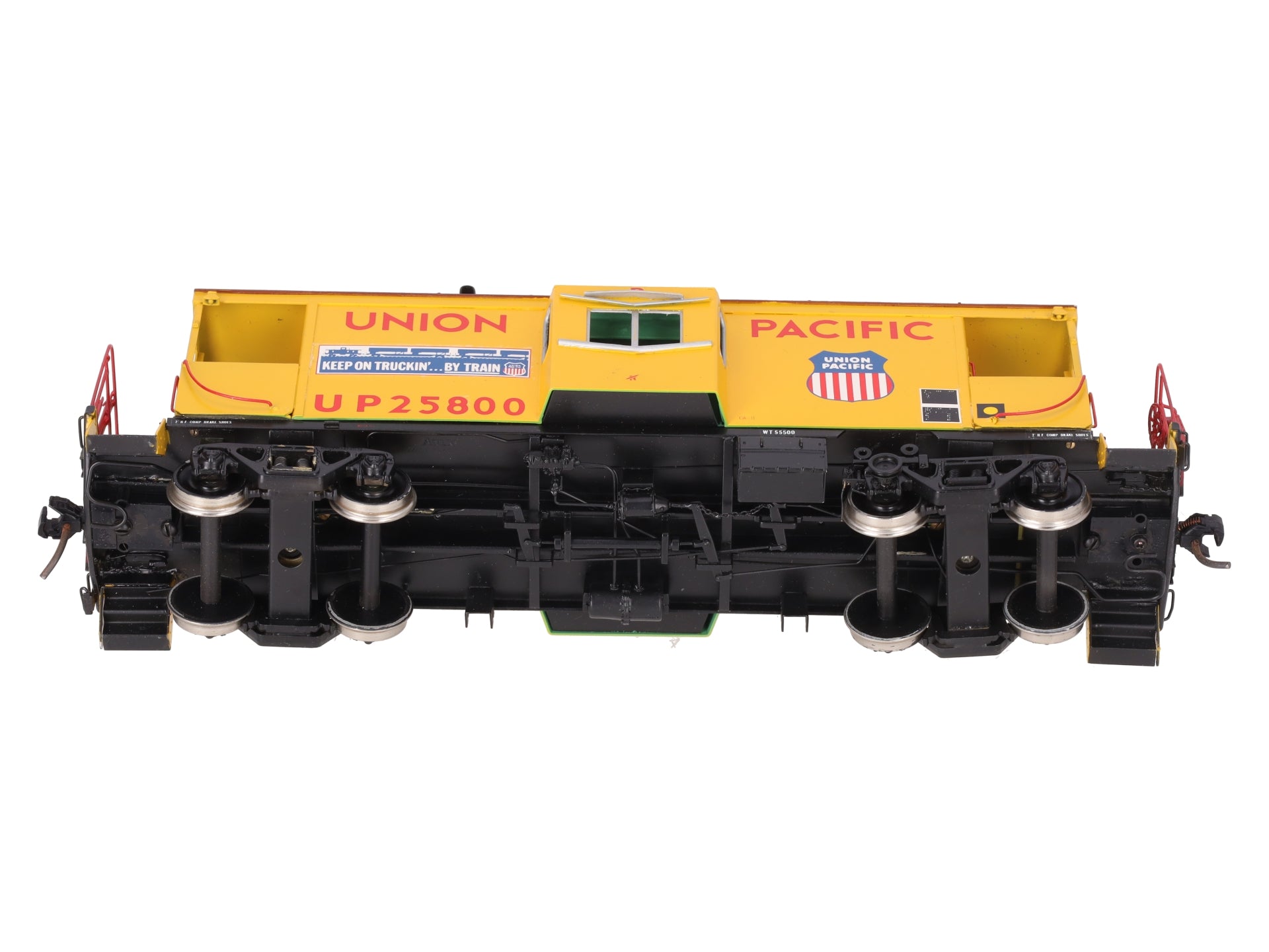 Overland 0011 O BRASS Union Pacific CA-11 Caboose w/ Full Interior (2-Rail) EX/Box