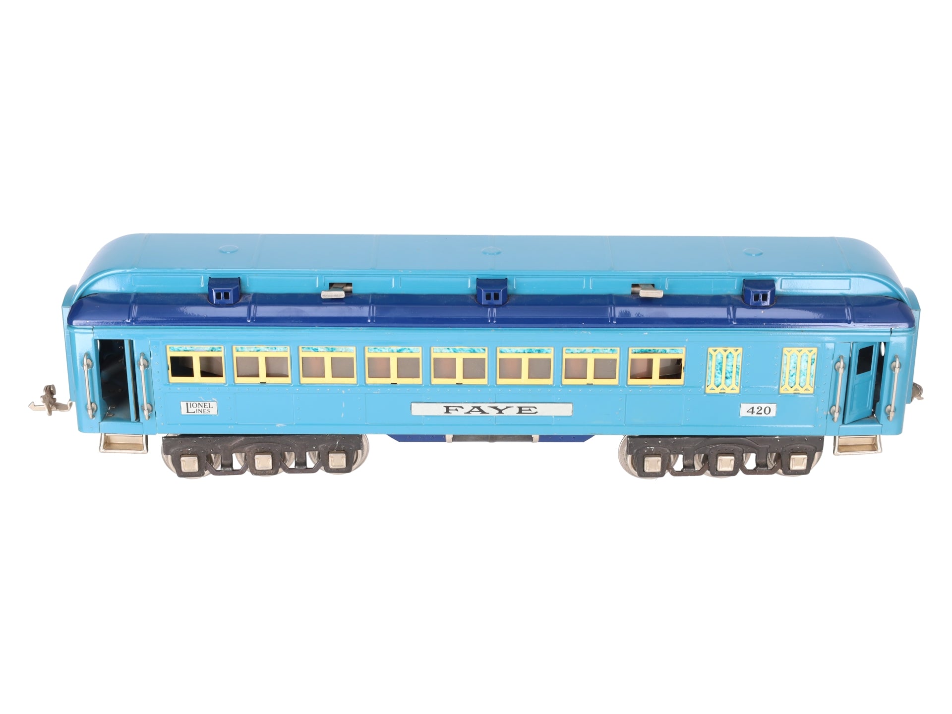 Lionel 420 Vintage Standard Gauge Blue Comet Faye Passenger Car