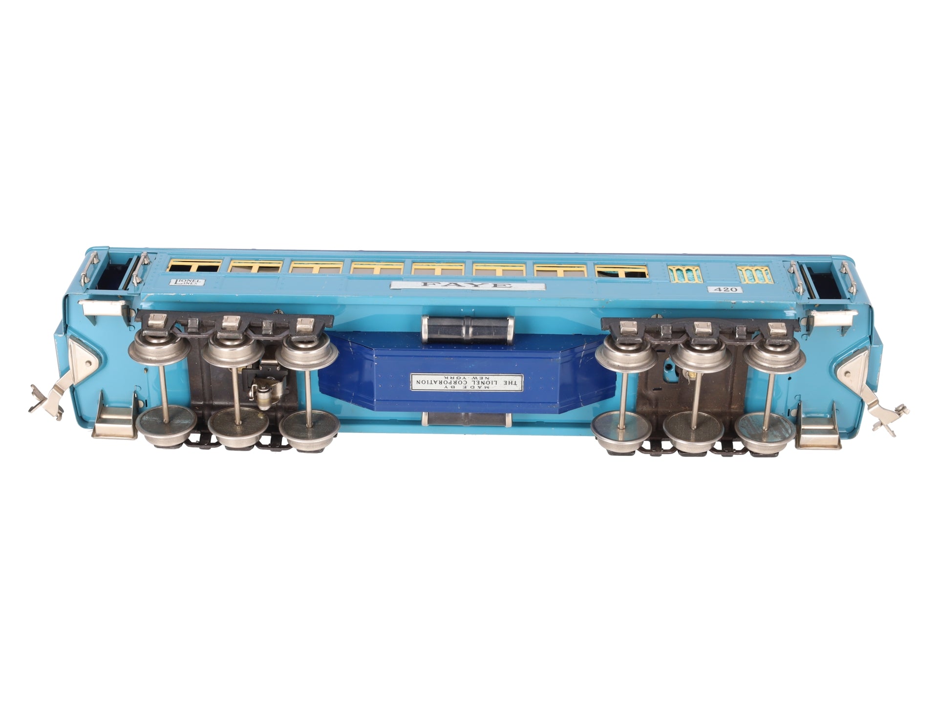 Lionel 420 Vintage Standard Gauge Blue Comet Faye Passenger Car