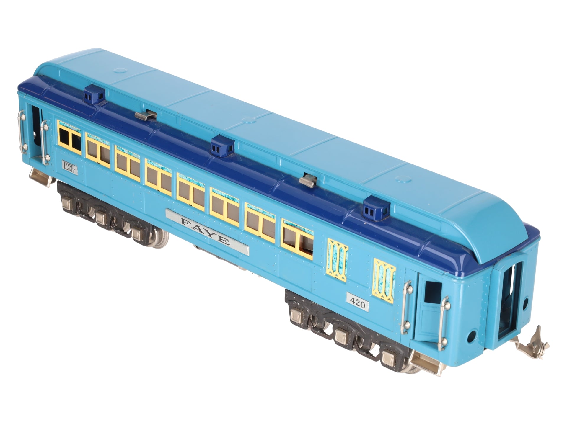 Lionel 420 Vintage Standard Gauge Blue Comet Faye Passenger Car