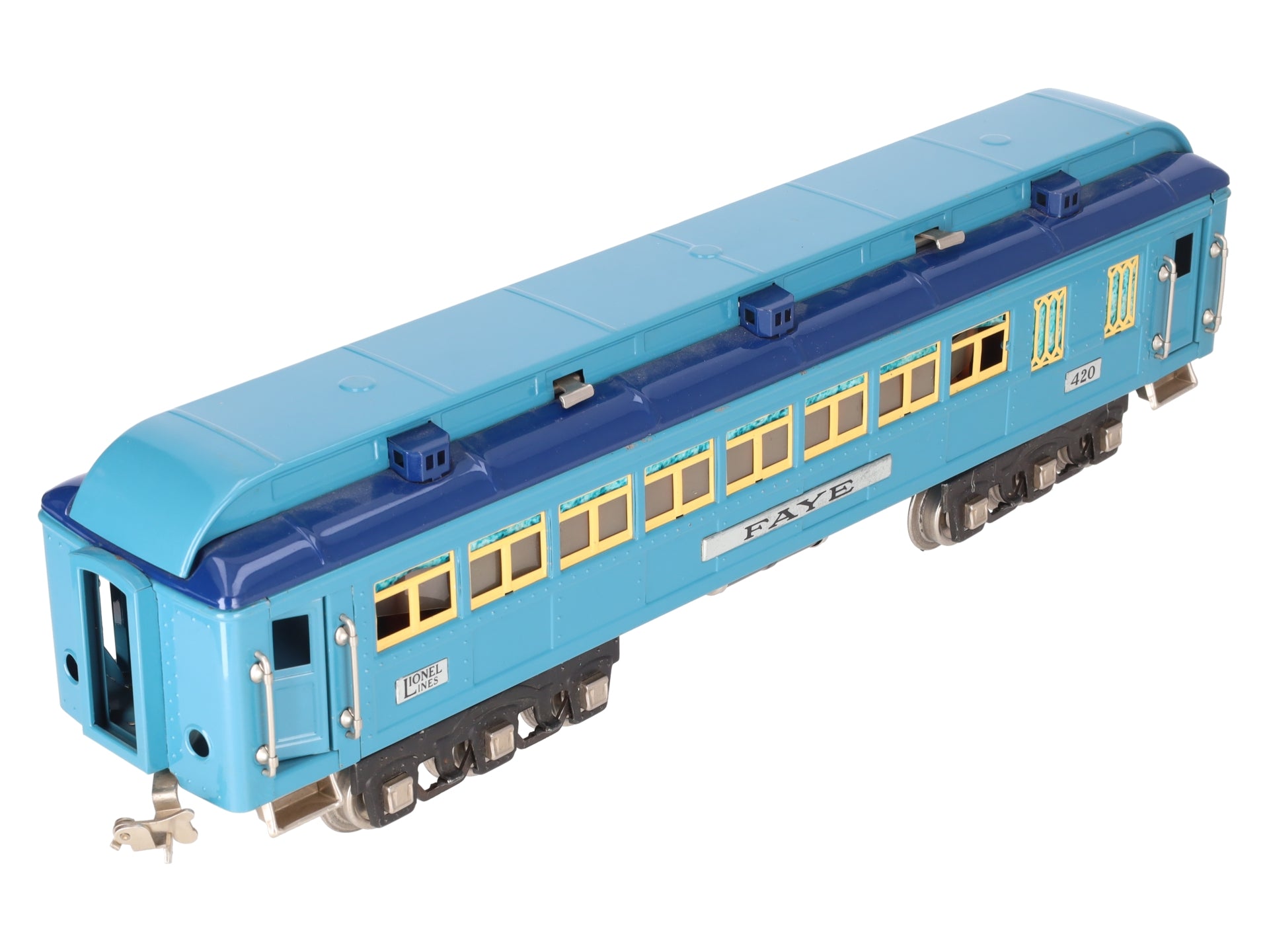 Lionel 420 Vintage Standard Gauge Blue Comet Faye Passenger Car